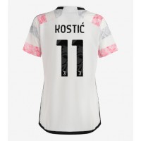 Juventus Filip Kostic #11 Bortatröja Kvinnor 2023-24 Korta ärmar